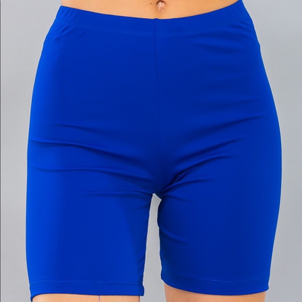 Royal Blue biker shorts